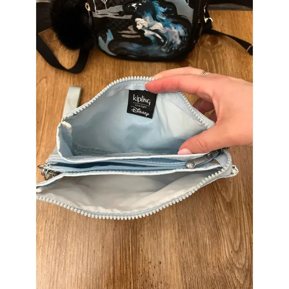 Kipling x Disney Frozen II Wristlet, Mini Bag Backpack, and Bag Charm Bundle